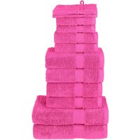 Berkfield Home 12 Piece Premium Towel Set SOLUND Pink 600 gsm