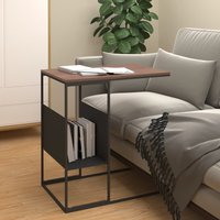Berkfield Home Side Table Black 55x36x59.5 cm Engineered Wood