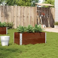 Berkfield Home Garden Planter Brown 100x50 cm Solid Wood Pine
