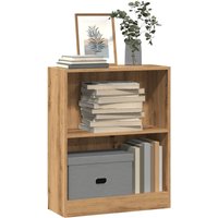 Berkfield Home Bookcase Artisian Oak 60x24x76 cm Engineered Wood in Brown | Size: 60 x 24 x 76 cm