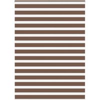 Berkfield Home Zebra Blind Brown 155x200 cm Fabric Width 150.9 cm Polyester
