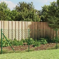 Berkfield Home Chain Link Fence Green 1x10 m