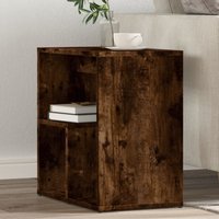 Berkfield Home Side Tables 2 pcs Smoked Oak 50x30x50 cm Engineered Wood in Brown | Size: 50 x 30 x 50 cm