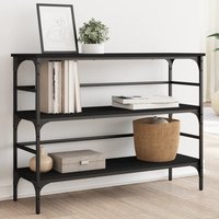 Berkfield Home Console Table Black 100x32x75 cm Engineered Wood | Size: 100 x 32 x 75 cm