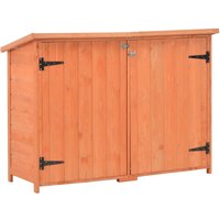 Berkfield Home Garden Storage Shed 120x50x91 cm Wood in Brown | Size: 120 x 50 x 91 cm