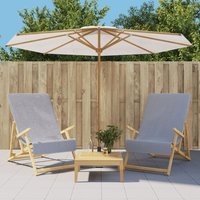 Berkfield Home Beach Towels 2 pcs Grey 60x135 cm Fabric 400 GSM