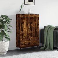 Berkfield Home Highboard Smoked Oak 69.5x31x115 cm Engineered Wood in Brown
