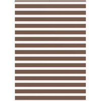 Berkfield Home Zebra Blind Brown 165x200 cm Fabric Width 160.9 cm Polyester