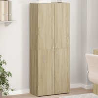 Berkfield Home File Cabinet Sonoma Oak 60x32x153 cm Engineered Wood in Brown | Size: 60 x 32 x 153 cm