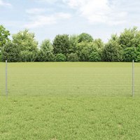 Berkfield Home Garden Fence Set Set of 2 Galvanised steel 25 x 0.5 metres in Silver