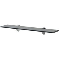Berkfield Home Floating Shelf Glass 60x10 cm 8 mm in Black