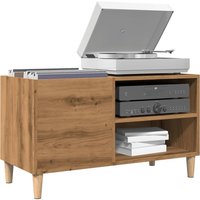 Berkfield Home Record Cabinet Artisan Oak 84.5x38x48 cm Engineered Wood in Brown