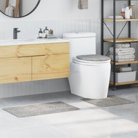 3 Piece Bath Mat Set Polypropylen Non Slip