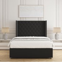 Winchester Divan Bed Set Plush Velvet 54"Headboard Mattress No Drawers Double
