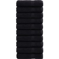 Berkfield Home Premium Bath Towels SOLUND 10 pcs 100x150 cm 600 gsm in Black