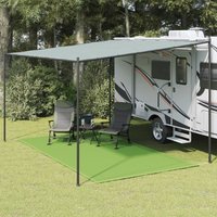 Berkfield Home Tent Carpet Light Green 250x450 cm HDPE in Black