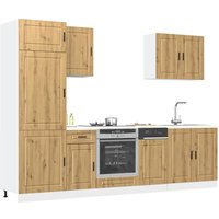 7 Piece Kitchen Cabinet Set Kalmar Artisan Oak Engineered Wood