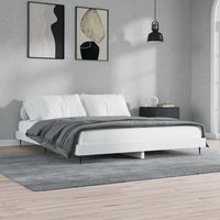 Berkfield Home Bed Frame White 200x200 cm Engineered Wood