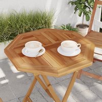 Berkfield Home Table Top 60x60x2.5 cm Octagonal Solid Wood Teak in Brown
