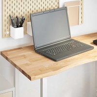 Berkfield Home Desk Top Untreated 100x50x2.5 cm Solid Wood Oak Rectangular in Brown