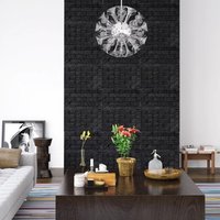 Berkfield Home 3D Wallpaper Bricks Self-adhesive 10 pcs Black