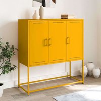 Highboard Mustard 100.5x39x107 cm Steel