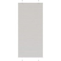 Berkfield Home Pleated Blind Light Grey 100x200 cm Fabric Width 99.4 cm Polyester
