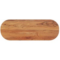 Berkfield Home Table Top 110x40x2.5 cm Oval Solid Wood Acacia in Brown
