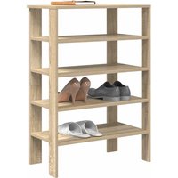 Shoe Rack Sonoma Oak 61x32x87.5 cm Engineered Wood