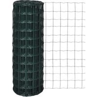 Berkfield Home Euro Fence Steel 10x1.2 m Green