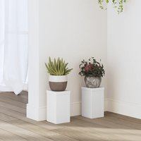 Plant Stands 2 pcs 10x10x18 cm Engineered Wood x 10 x 18 cm
