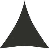 Berkfield Home Sunshade Sail Oxford Fabric Triangular 5x6x6 m Anthracite in Black