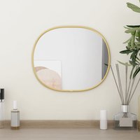 Berkfield Home Wall Mirror Gold 30x25 cm