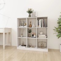 Berkfield Home Book Cabinet/Room Divider White 104x33.5x110 cm Solid Pinewood