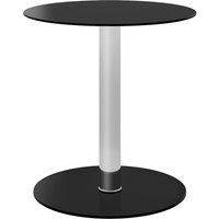 Berkfield Home Coffee Table Black 40 cm Tempered Glass