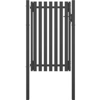 Berkfield Home Garden Fence Gate Steel 1x2 m Anthracite