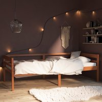Berkfield Home Bed Frame Honey Brown Solid Pinewood 90x200 cm