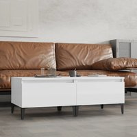 Berkfield Home Side Tables 2 pcs High Gloss White 50x46x35 cm Engineered Wood | Size: 50 x 46 x 35 cm