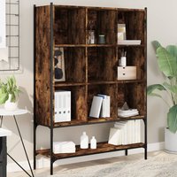 Berkfield Home Bookcase Smoked Oak 102x30x141.5 cm Engineered Wood in Brown