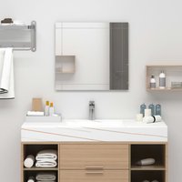 Berkfield Home Wall Mirror 80x60 cm Glass in Silver