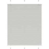Berkfield Home Pleated Blind Light Grey 105x100 cm Fabric Width 104.4 cm Polyester