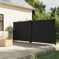 Berkfield Home Retractable Side Awning Black 180x1200 cm
