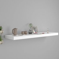 Berkfield Home Floating Wall Shelf White 90x23.5x3.8 cm MDF