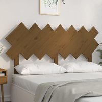 Berkfield Home Bed Headboard Honey Brown 141x3x80.5 cm Solid Wood Pine