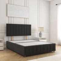 Sierra Plush Divan Bed 24" Headboard 2 Drawers Footend & No Mattress Double