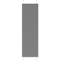 Berkfield Home Pleated Blind Anthracite 55x200 cm Fabric Width 54.4 cm Polyester in Black