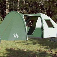 Berkfield Home Family Tent Dome 6-Person Green Waterproof