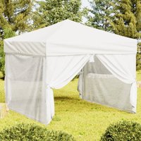 Berkfield Home Folding Party Tent with Sidewalls White 3x3 m