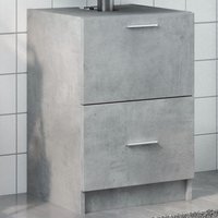 Berkfield Home Sink Cabinet Concrete Grey 40x37x59 cm Engineered Wood | Size: 40 x 37 x 59 cm