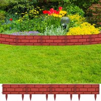 Lawn Divider Brick Design 11 pcs